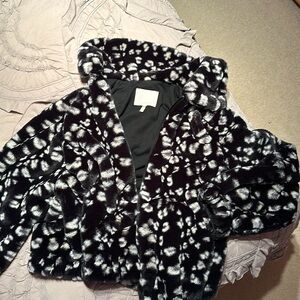 Rebecca Taylor medium black leopard